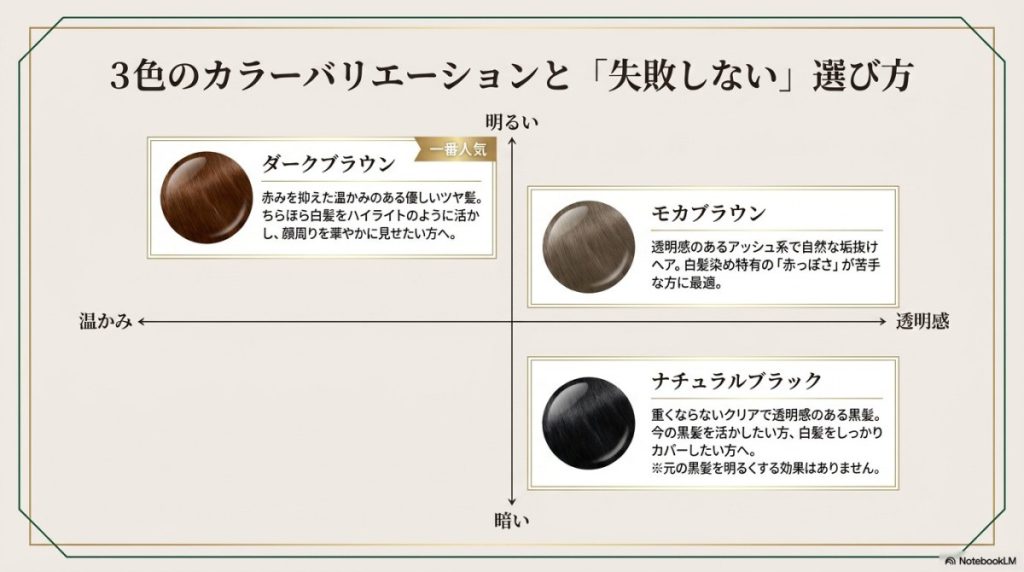 リシリアフレルの口コミで人気の色は?3色の具体的な仕上がりと選び方