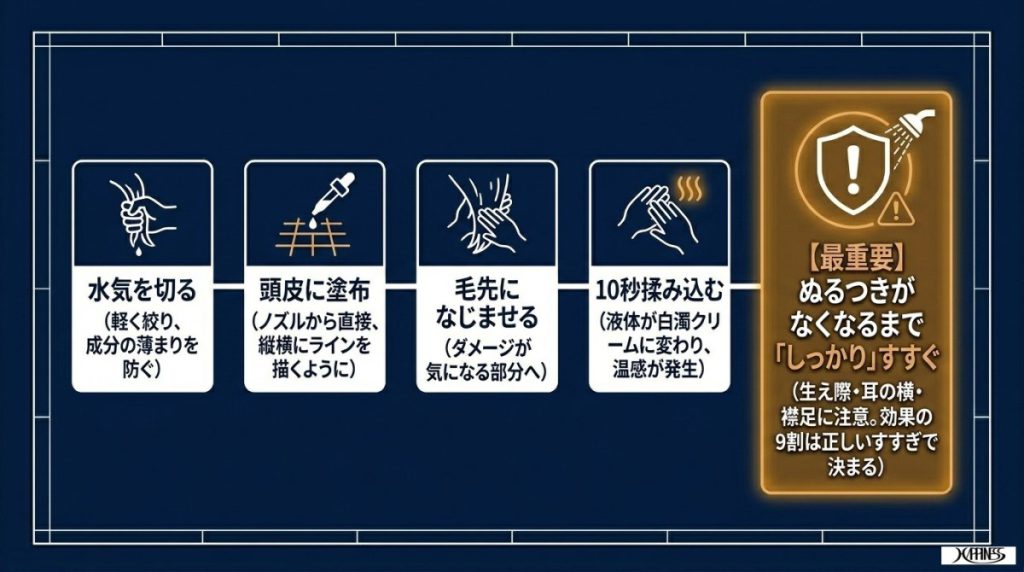 効果を最大化する5つの手順とすすぎのコツ