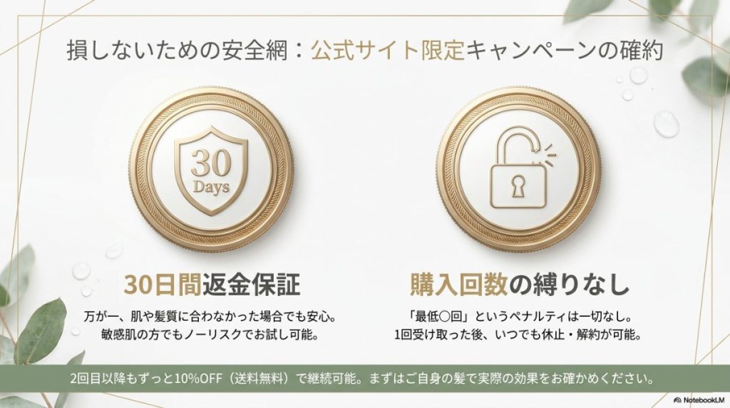 初回限定キャンペーンと30日間返金保証の条件
