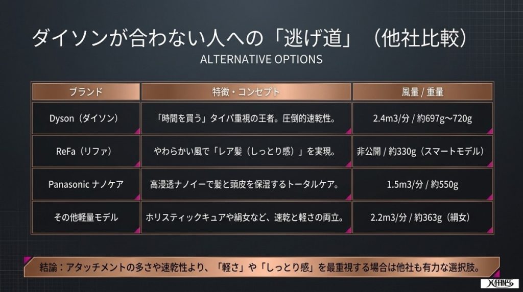 買って後悔？ダイソンドライヤーの悪い口コミと全6モデル徹底比較