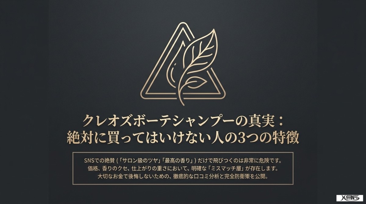 クレオズシャンプーの口コミで発覚！絶対に買ってはいけない人の特徴3