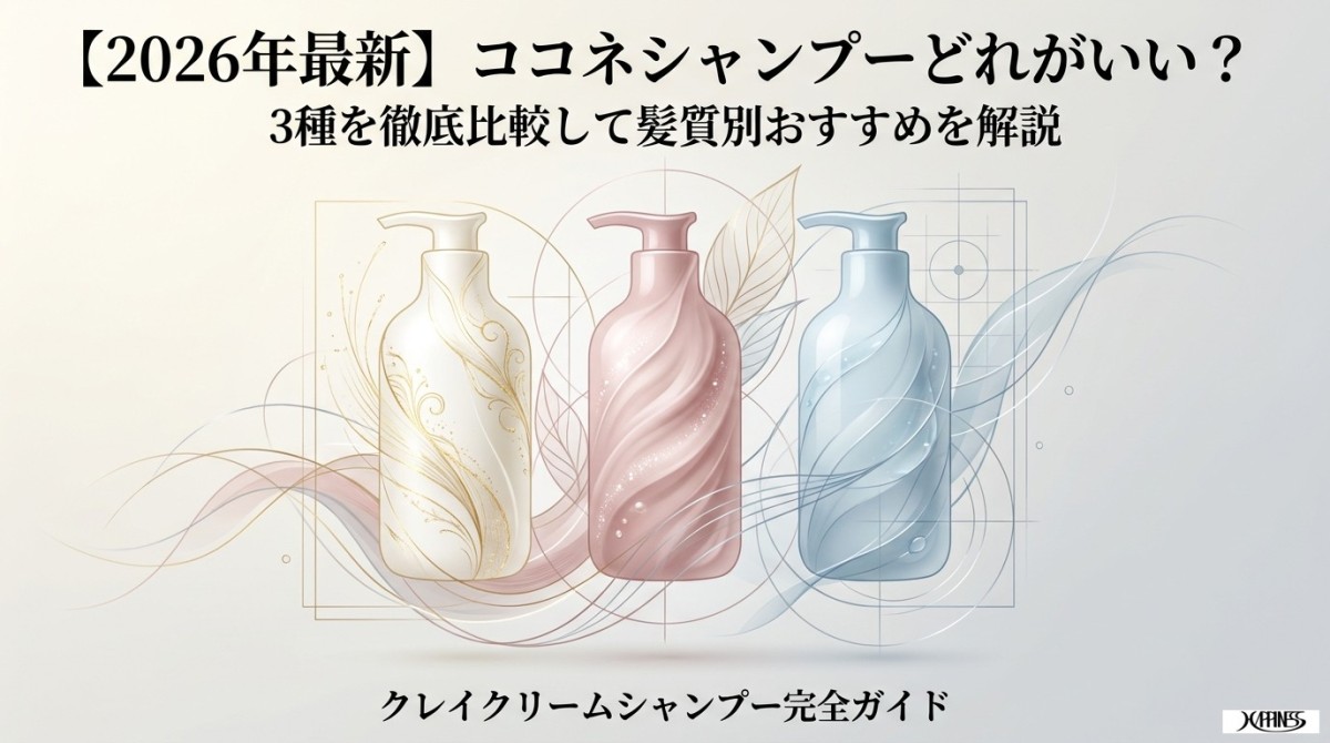 2026年最新】ココネシャンプーどれがいい？3種を徹底比較して髪質別