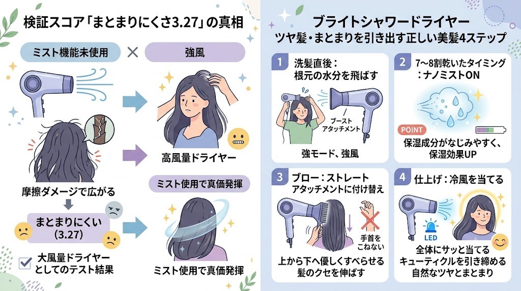 データ監査】ブライトシャワードライヤーの口コミ600件徹底検証