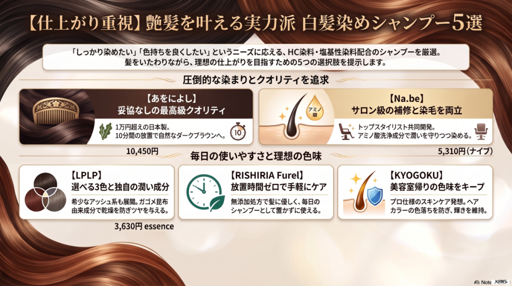 白髪染めシャンプーは本当に染まる？リアルな口コミ検証＆目的別18選