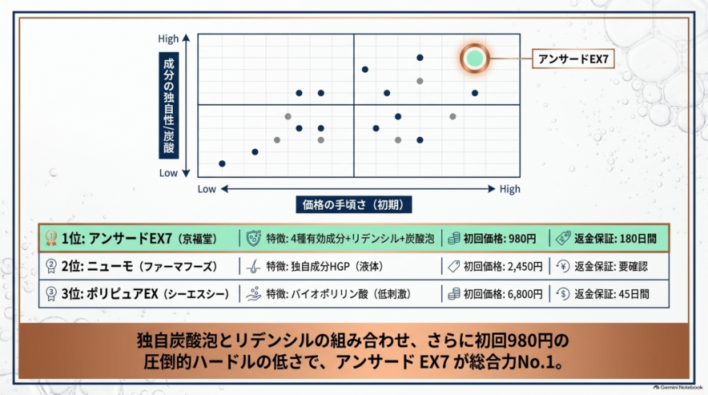 全15種比較】アンサードex7の評判と3ヶ月の総額コストを徹底解剖